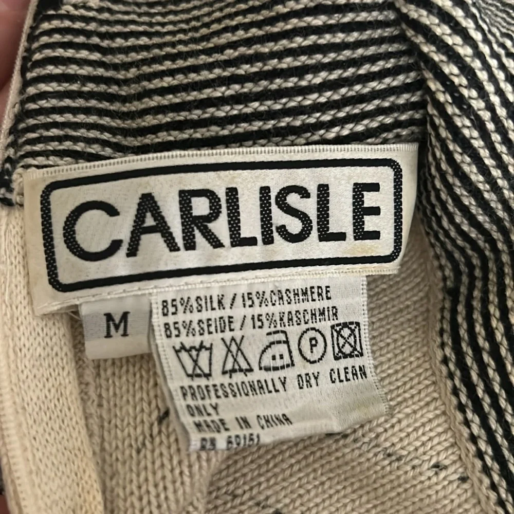 Carlisle women’s cashmere silk mix 1/4 zip sweater - Picture 4 of 5